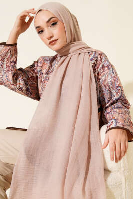 Bürümcük Soft Şal Bej - Başörtüsü
