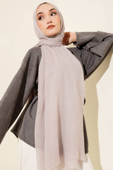 Bürümcük Soft Şal Gri - Başörtüsü