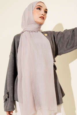 Bürümcük Soft Şal Gri - Başörtüsü