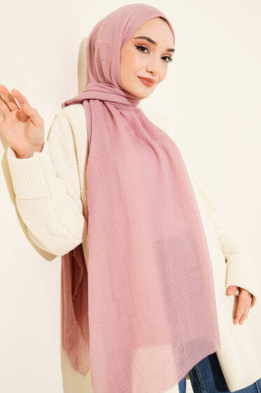 Bürümcük Soft Şal Gül Kurusu - Başörtüsü