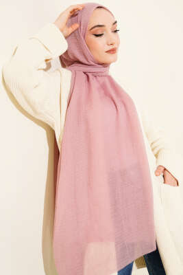 Bürümcük Soft Şal Gül Kurusu - Başörtüsü