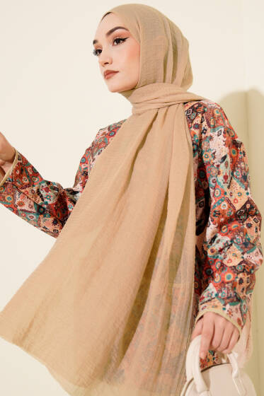 Bürümcük Soft Şal Kum Bej - Başörtüsü