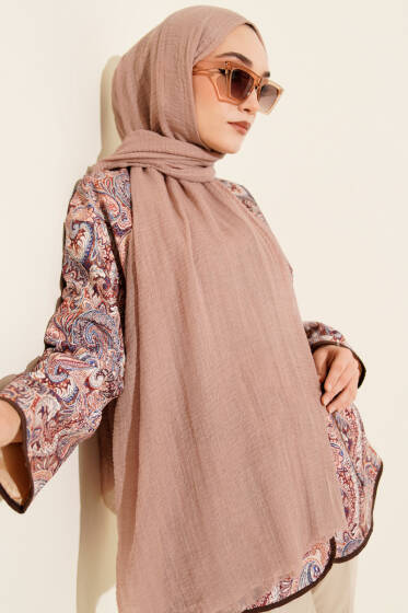 Bürümcük Soft Şal Latte - Başörtüsü