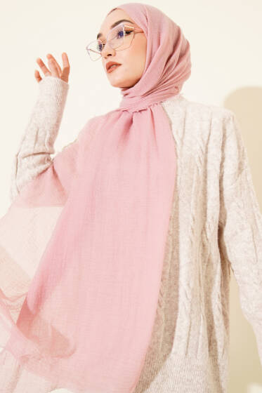 Bürümcük Soft Şal Pembe - Başörtüsü