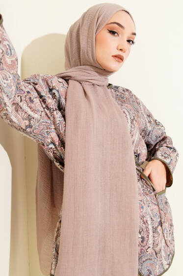 Bürümcük Soft Şal Vizon - Başörtüsü