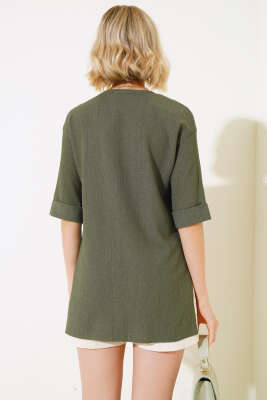 Bürümcük Tshirt Haki - Kadın Giyim Modelleri