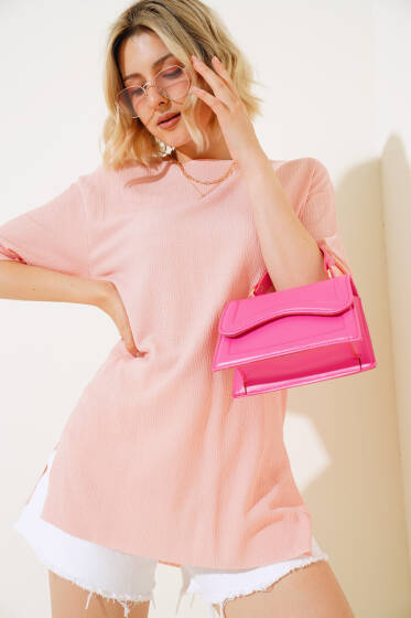 Bürümcük Tshirt Somon - Yeni Giyim