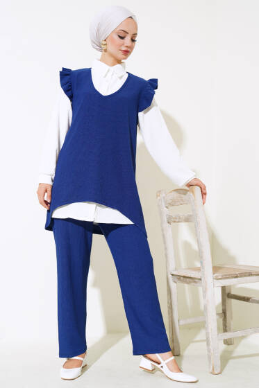 Bürümcük Üçlü Takım Lacivert - İKİLİ TAKIM