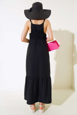 Büstiyer Dantelli Elbise Siyah - Kadın Giyim Modelleri