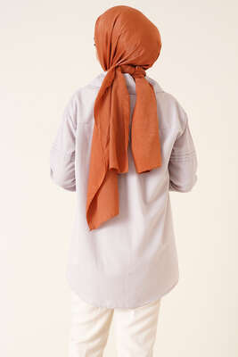 Buton Düğmeli Gömlek Gri - Gömlek