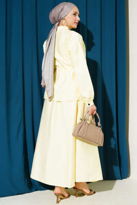 Büzgü Detaylı Paraşüt İkili Takım Sarı - İkili Takım