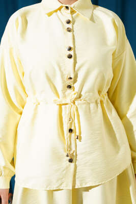 Büzgü Detaylı Paraşüt İkili Takım Sarı - İkili Takım