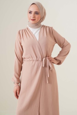 Büzgü Kuşaklı Camel Kap - Kap