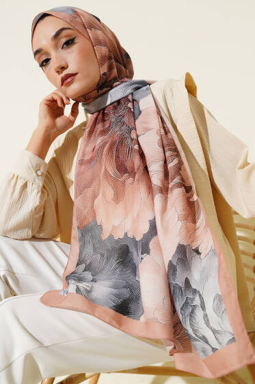 Camel Serisi Soft Şal Asorti 2 - Başörtüsü