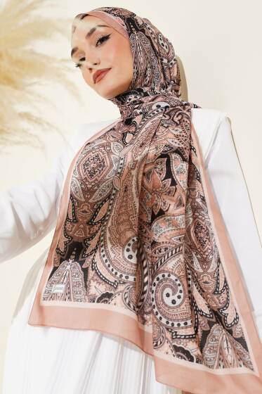Camel Serisi Soft Şal Asorti 6 - Başörtüsü