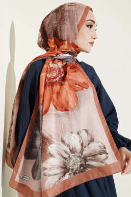 Camellia Desen Şal Latte 