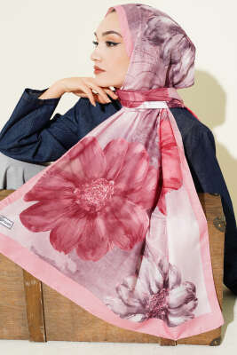 Camellia Desen Şal Pembe 