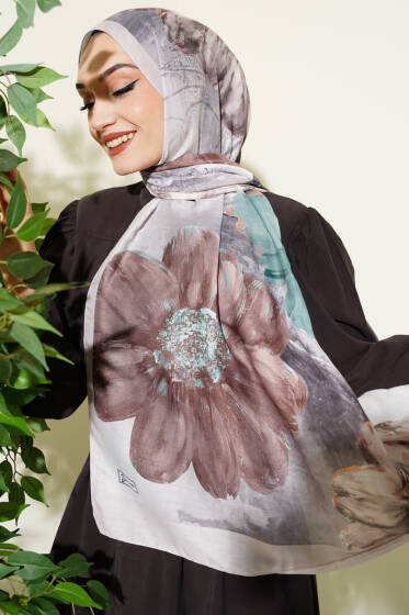 Camellia Desen Şal Taş - Başörtüsü