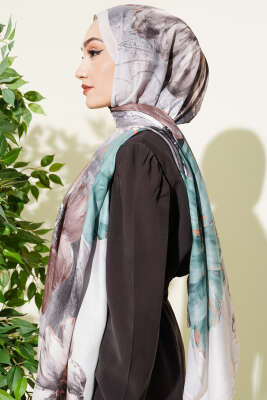 Camellia Desen Şal Taş - Başörtüsü
