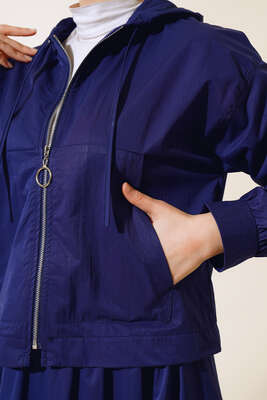 Ceket Etekli İkili Takım Lacivert - Thumbnail