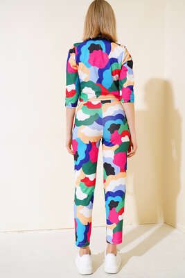 Ceket Pantolon Takım Gökkuşağı - Kadın Giyim Modelleri