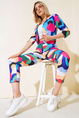 Ceket Pantolon Takım Gökkuşağı - TİLLE