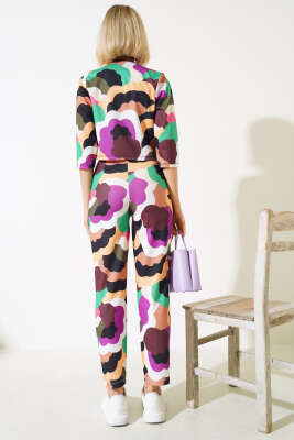 Ceket Pantolon Takım Kahve Hardal - Kadın Giyim Modelleri