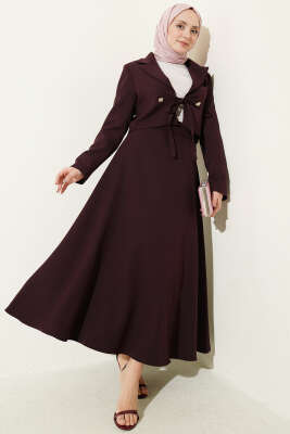 Ceketli Bağlamalı İkili Takım Burgonya - MD TREND