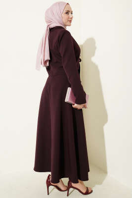 Ceketli Bağlamalı İkili Takım Burgonya - İkili Takım