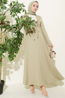 Ceketli Bağlamalı İkili Takım Çağla Yeşili - MD TREND