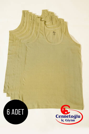 Cennetoğlu 6'lı Erkek Atlet Yeni Haki - Cennetoğlu