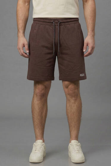 Cep Fermuarlı Erkek Şort Kahve - ERKEK ŞORT