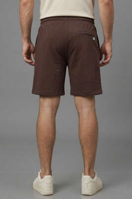 Cep Fermuarlı Erkek Şort Kahve - ERKEK ŞORT