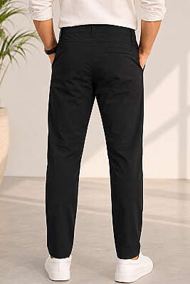 Cep Fermuarlı Outdoor Erkek Pantolon Siyah - Erkek Pantolon