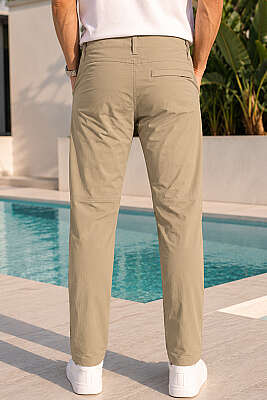 Cep Fermuarlı Outdoor Erkek Pantolon Vizon - Erkek Pantolon