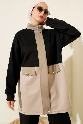 Cep Kapak Detaylı Scuba İkili Takım Siyah - Scuba Ürünler