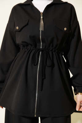 Cep Kapaklı Bel Tünelli Basic İkili Takım Siyah - İkili Takım