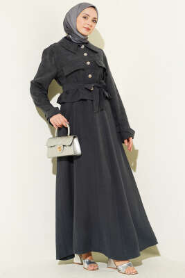 Cep Kapaklı Kuşaklı Tensel Jile Takım Antrasit - MUSTİ