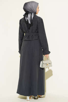 Cep Kapaklı Kuşaklı Tensel Jile Takım Antrasit - İkili Takım