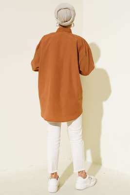 Cep ve Manşet Zincirli Gömlek Taba - Yılın Fırsatı