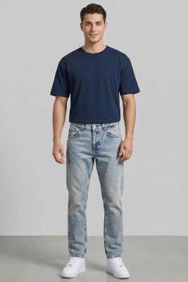 Cepli Baggy Erkek Kot Pantolon Kahve Tint - Erkek Pantolon