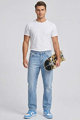 Cepli Baggy Kot Erkek Pantolon Mavi - Erkek Pantolon