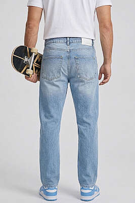 Cepli Baggy Kot Erkek Pantolon Mavi - Erkek Pantolon