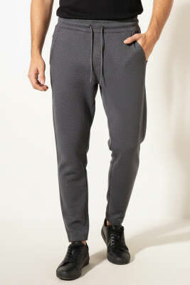 Cepli Bel Lastikli Erkek Eşofman Alt Füme - DYNAMO