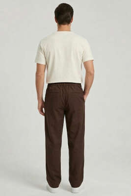 Cepli Bol Modal Kumaş Pantolon Kahve - Erkek Pantolon