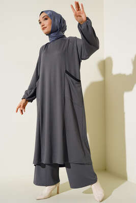 Cepli Burgu İkili Takım Füme 