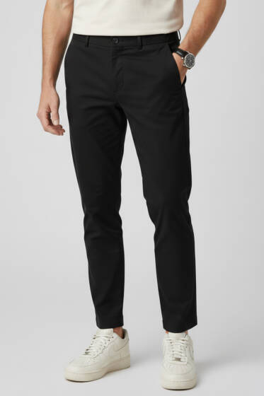 Cepli Erkek Kumaş Pantolon Siyah - Erkek Pantolon