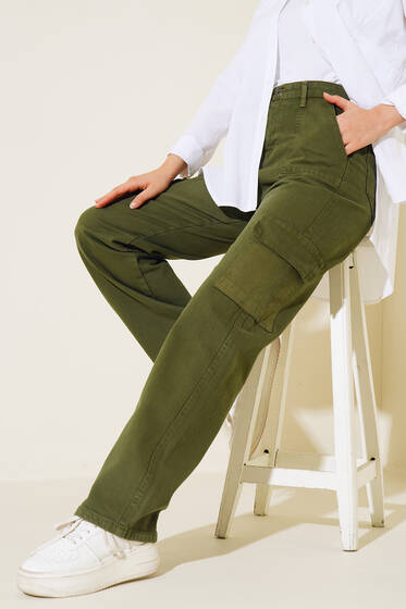 Cepli Kargo Pantolon Kamuflaj - Pantolon