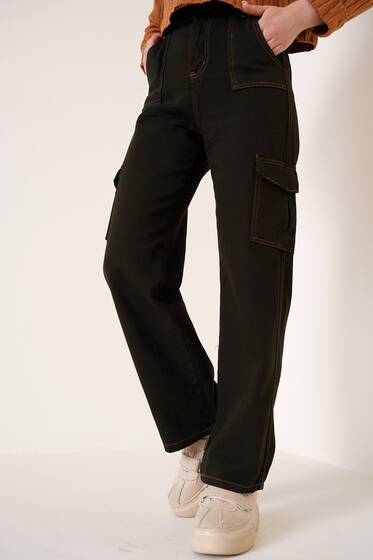 Cepli Kargo Pantolon Pastel Yeşili - Pantolon