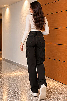 Cepli Kargo Pantolon Pastel Yeşili - Pantolon